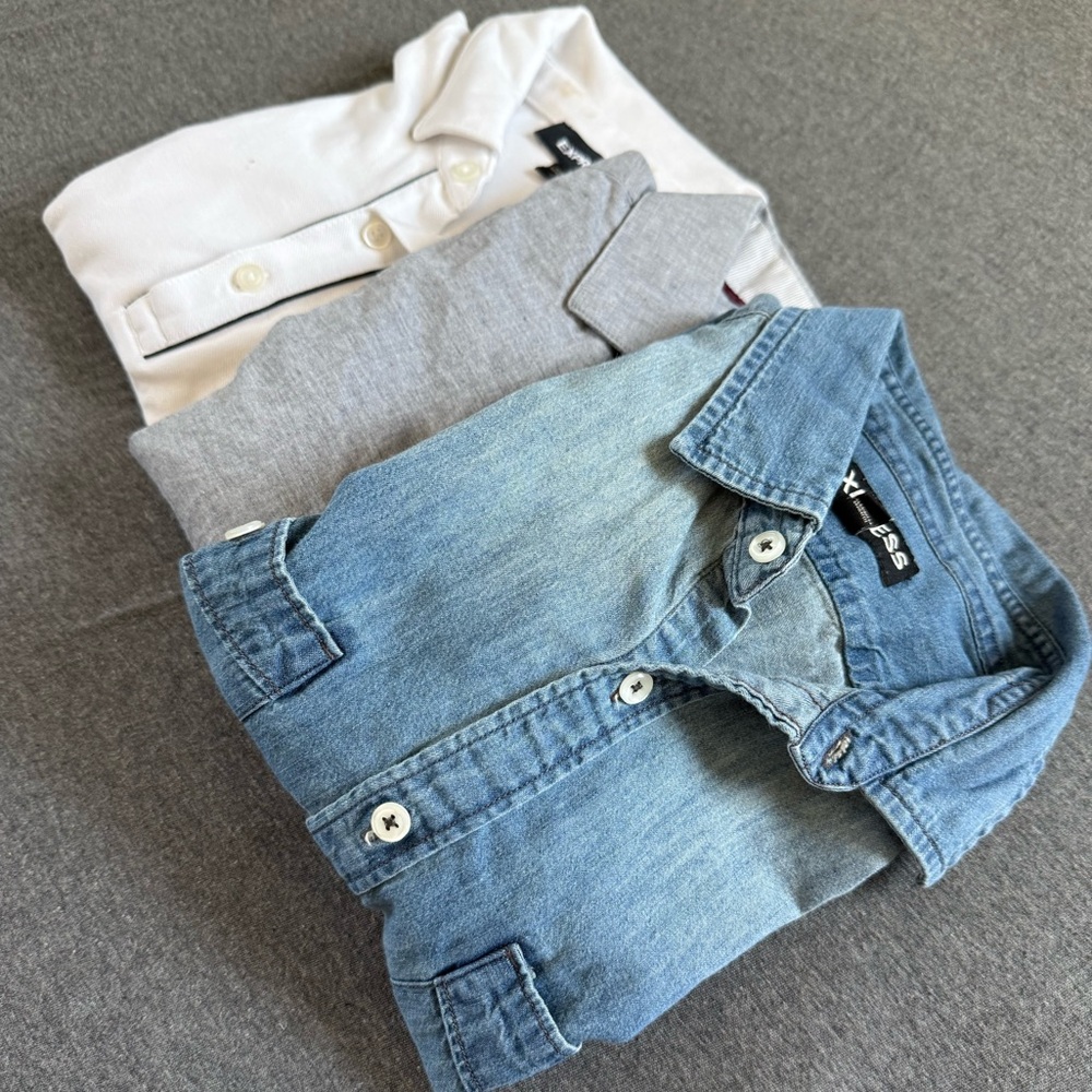 Express and H&M Button-Down Shirt 3 Pack Bundle!